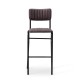 Bourbon Vintage Style Faux Suede Bar Stool